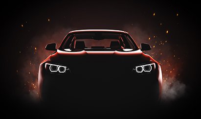 Sports Car dark background